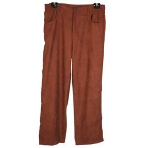 NWT Burnt Orange Boot Cut Corduroy Pants Women Size 12 or XL Mid Rise Rust